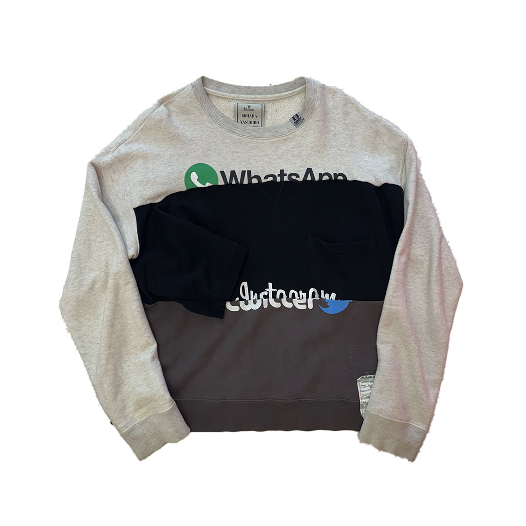 Maison Mihara Border Docking Pullover (48)