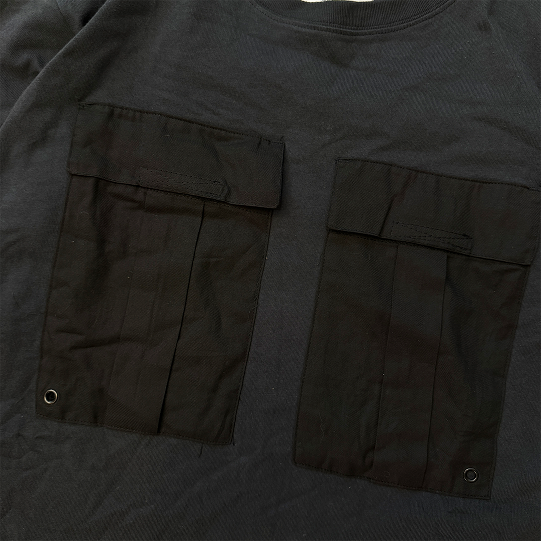 Neighborhood Pocket Black Long Sleeve Shirt (M)