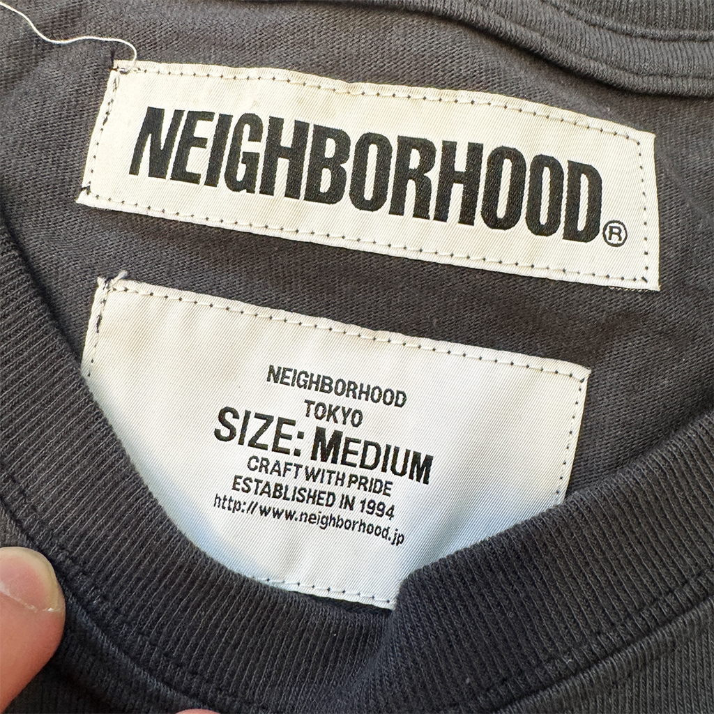 Neighborhood Pocket Black Long Sleeve Shirt (M)