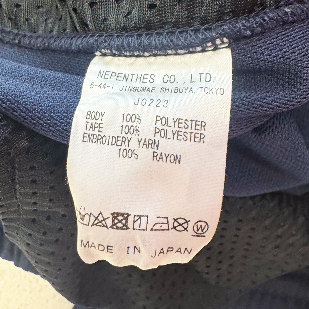 Needles Jogger Polyester Elastic Waistline Sideline Plain Navy (S)