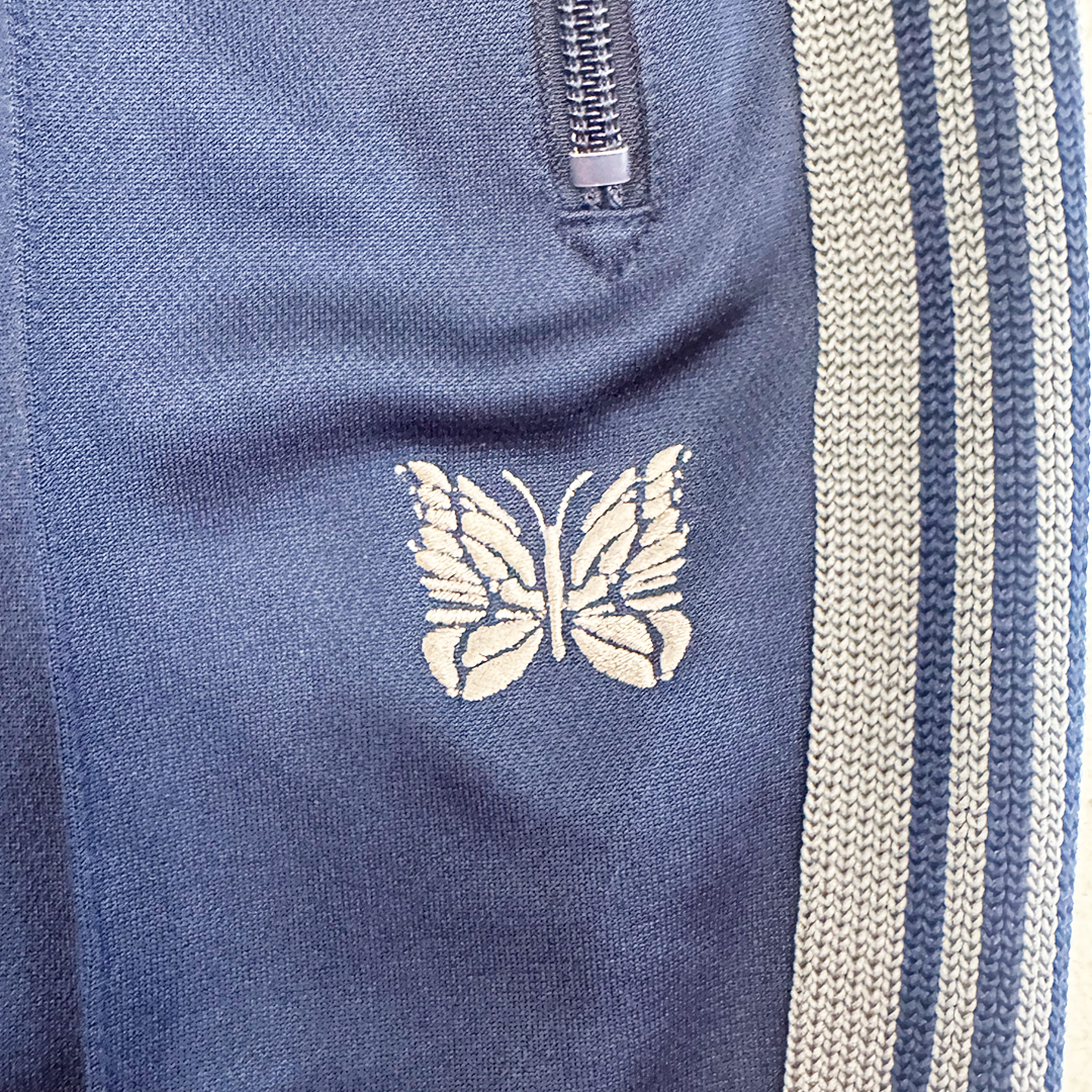 Needles Jogger Polyester Elastic Waistline Sideline Plain Navy (S)