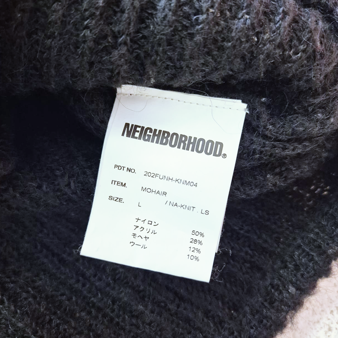 Neighborhood 20AW Mohair Na-Knit Long Sleeve Cardigan (L)