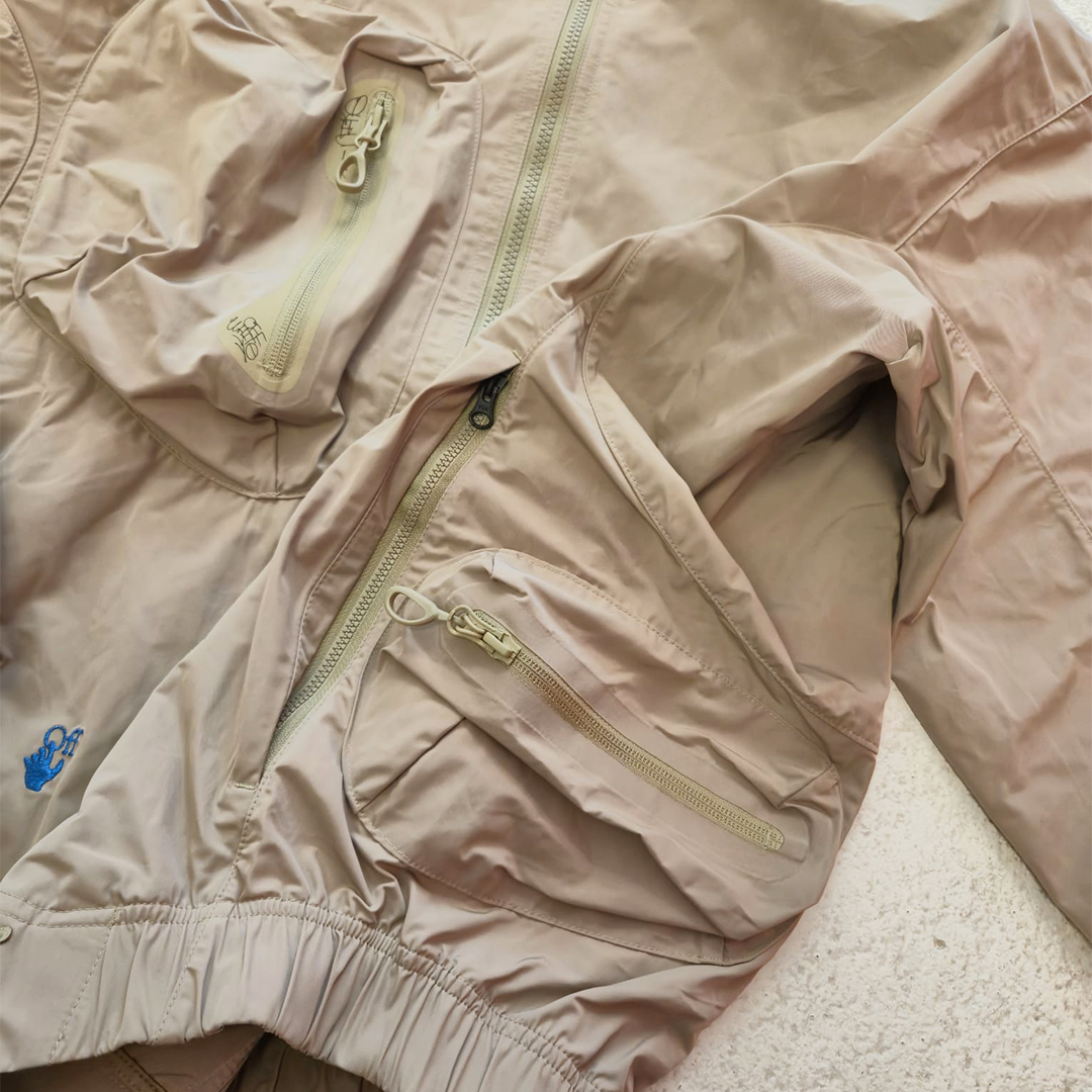 Nike x Off-White Beige Track Jacket (S)