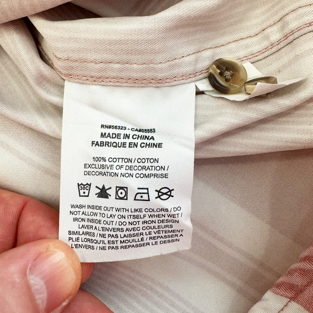 Supreme x Nike Cotton Twill Shirt Pink Stripe (L)