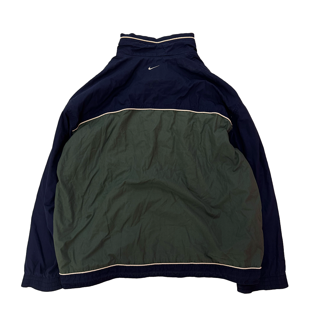 Nike Vintage Blue and Green Windbreaker (XL)