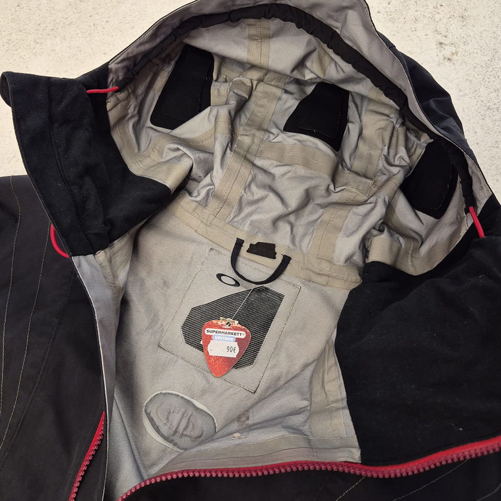 Oakley Black and Red Jacket (M)