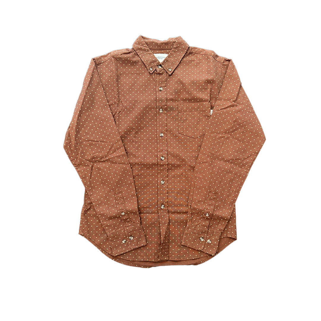 Obey Cross Brown LS Shirt (S)