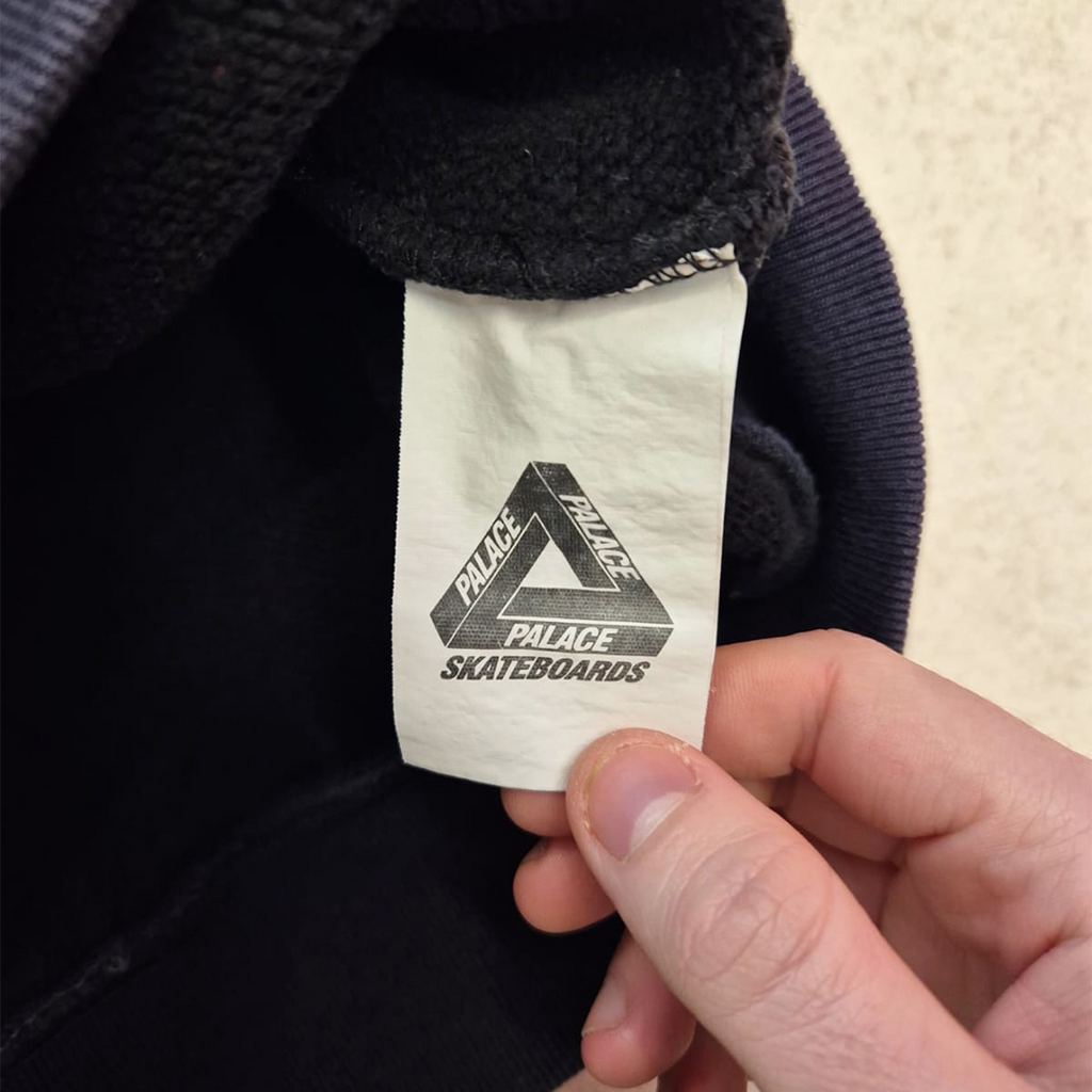 Palace Patchwork Grey Black Sweater (L)