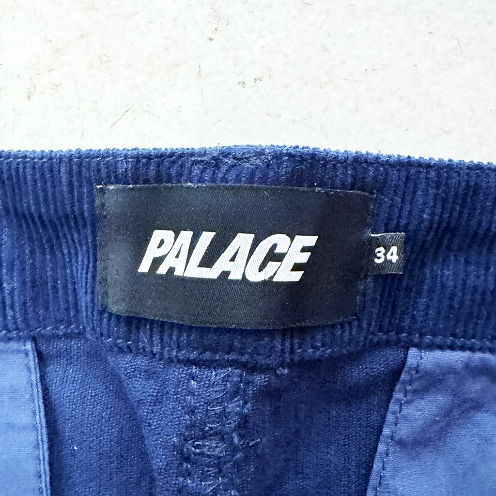 Palace Double Dragon Tour Plain Dark Blue Corduroy Pants (34)