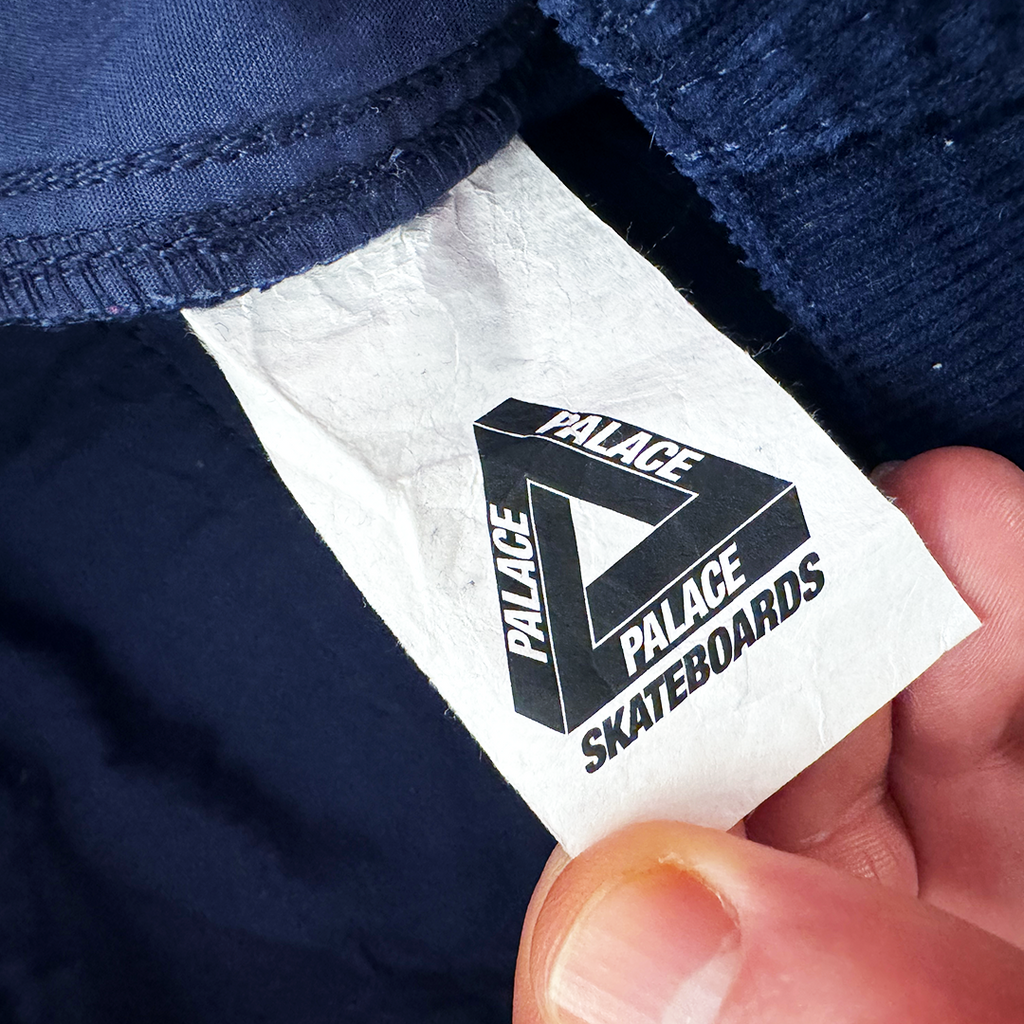 Palace Double Dragon Tour Plain Dark Blue Corduroy Pants (34)