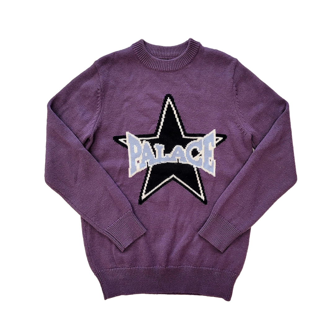 Palace Star Knit Sweater Purple (S)