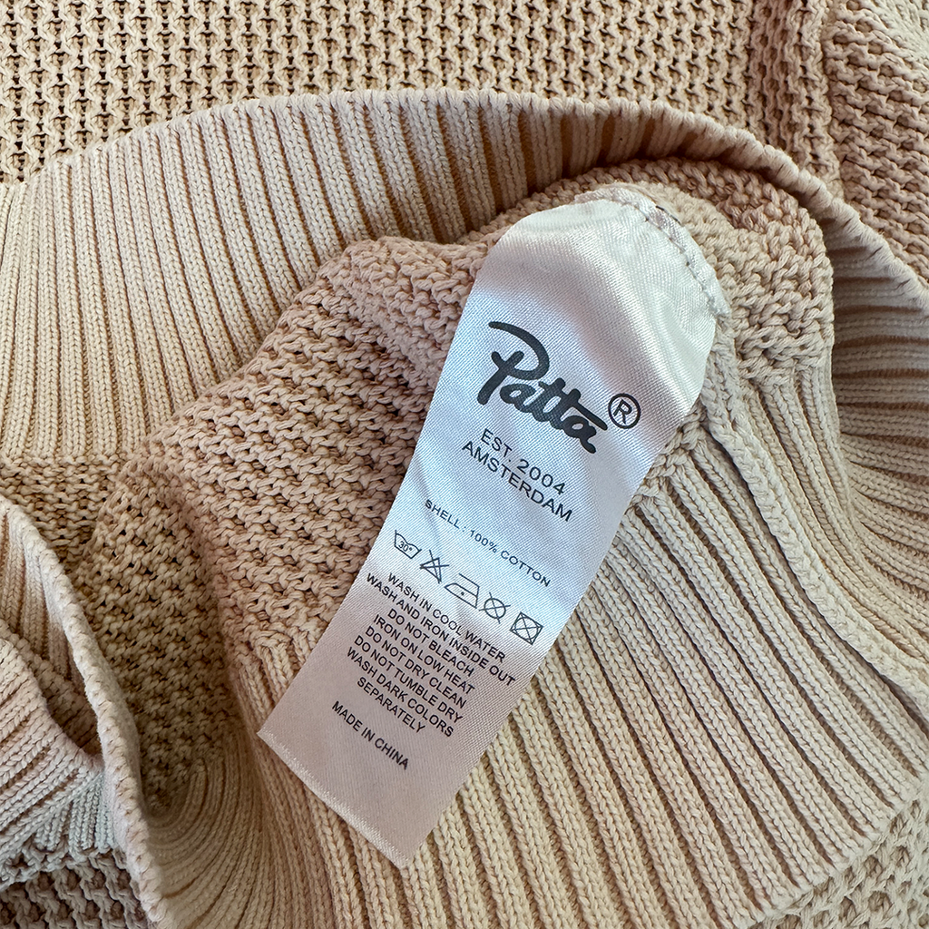 Patta Pale Pink Knit Sweater (XL)