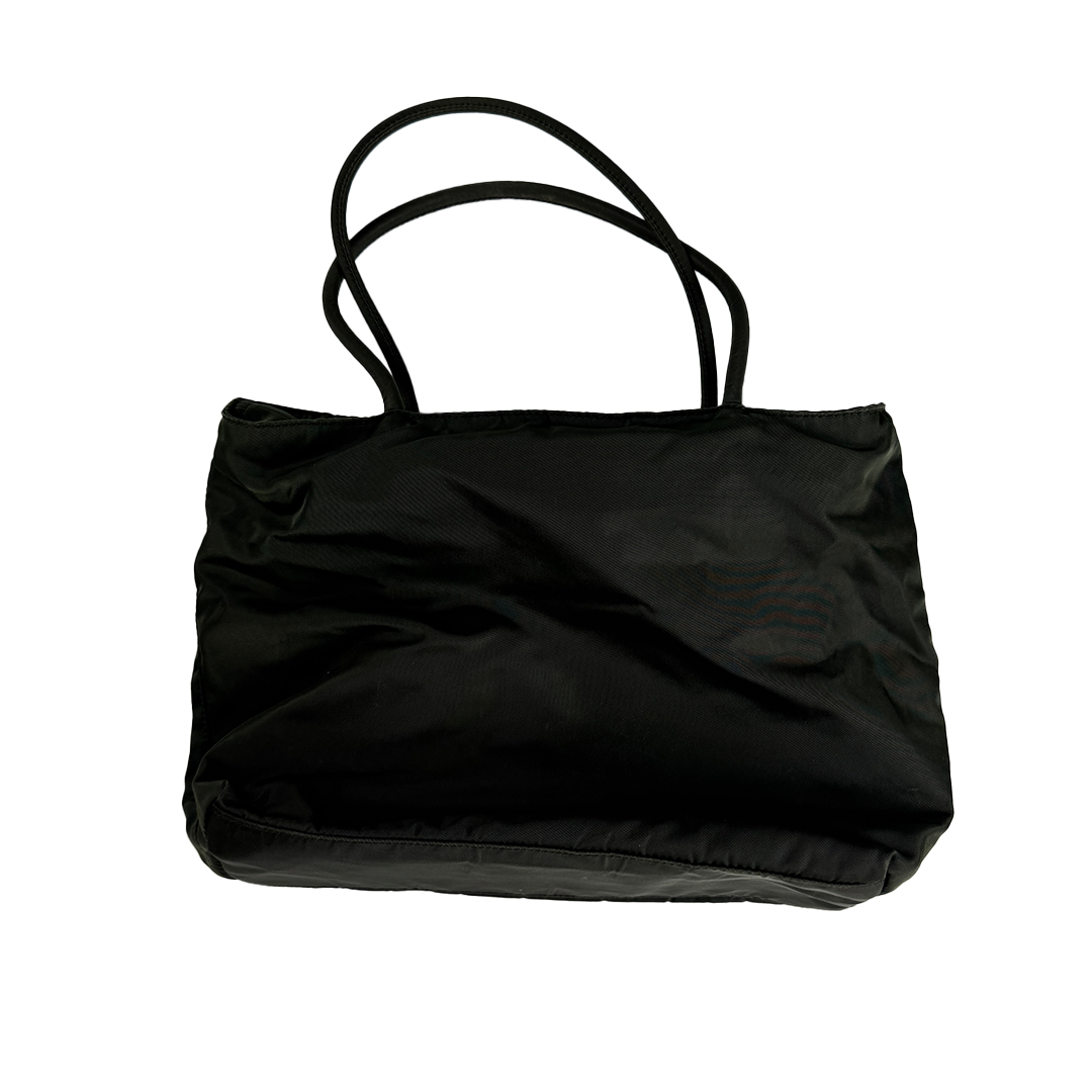 PRADA Vintage Nylon Iridescent Dark Green Hand Bag