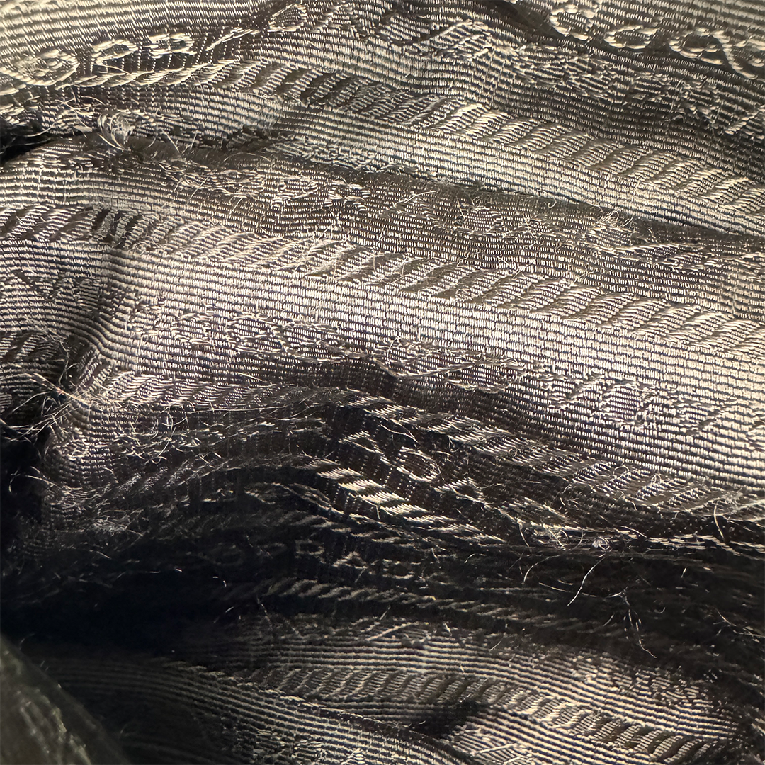 PRADA Vintage Nylon Iridescent Dark Green Hand Bag