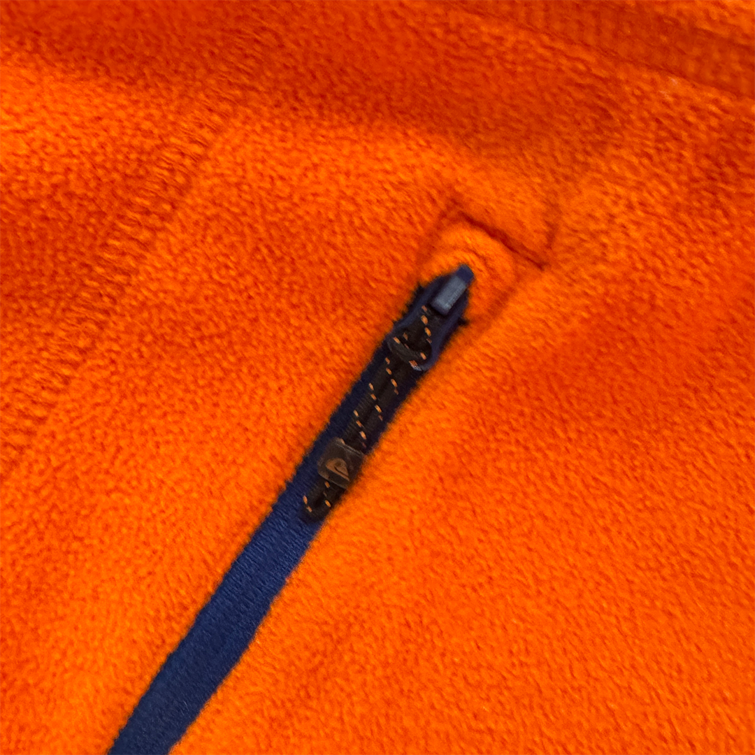 Quicksilver Orange Fleece Half-Zip Sweater (L)