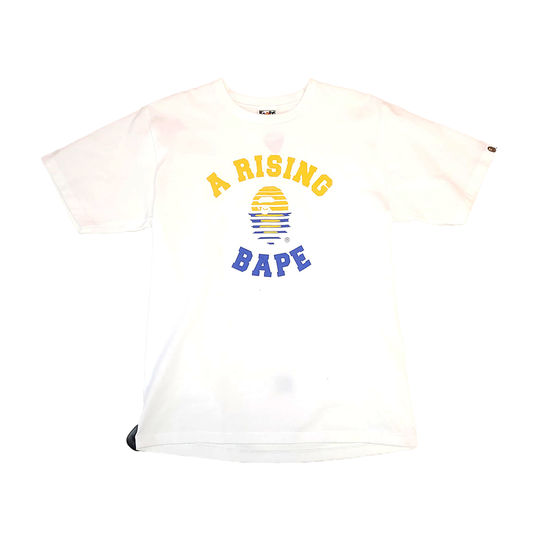 BAPE A Rising Bape White Tee (L)