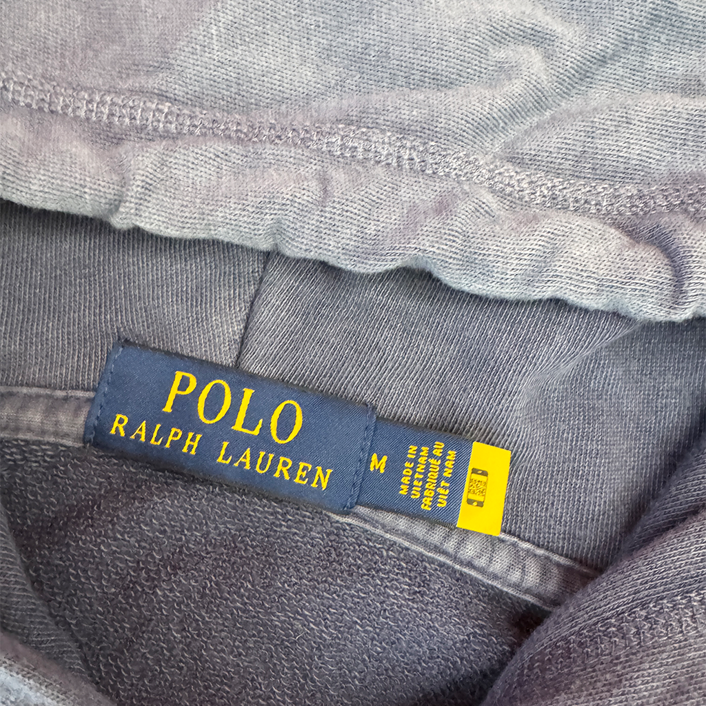 Ralph Lauren Blue Zip Up Light Hoodie (M)