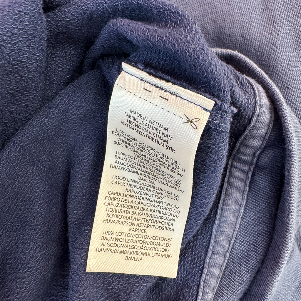 Ralph Lauren Blue Zip Up Light Hoodie (M)