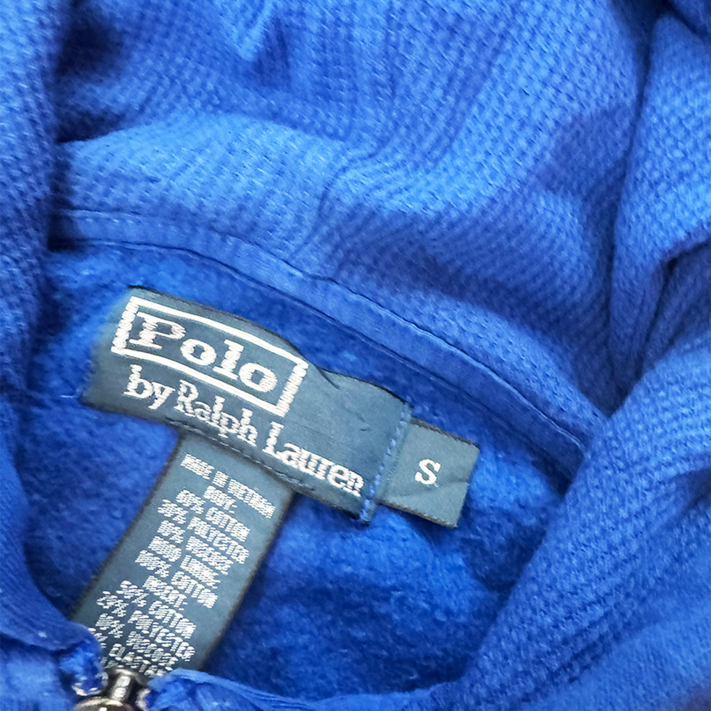 Ralph Lauren Blue Zip Hoodie (S)
