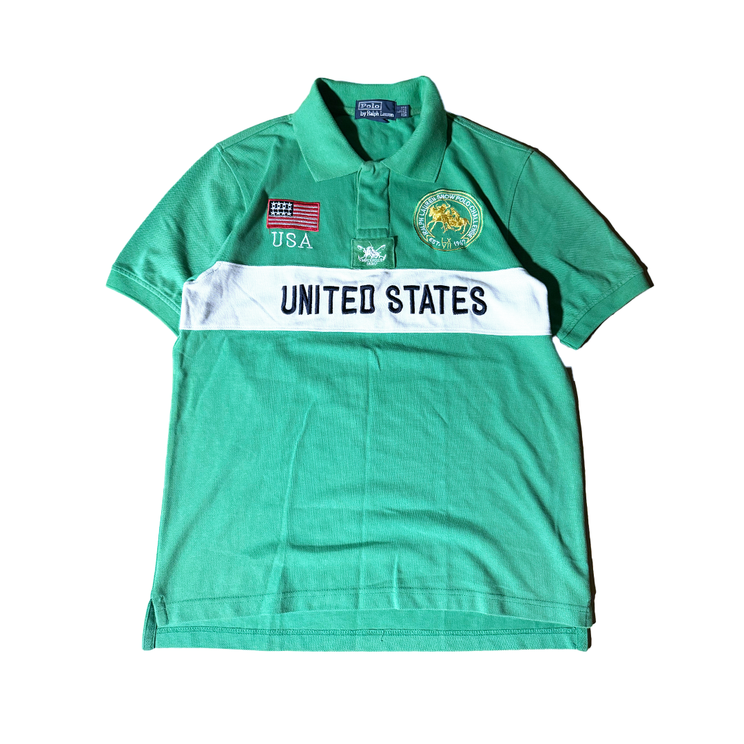 Ralph Lauren USA Green S/S Polo (L)
