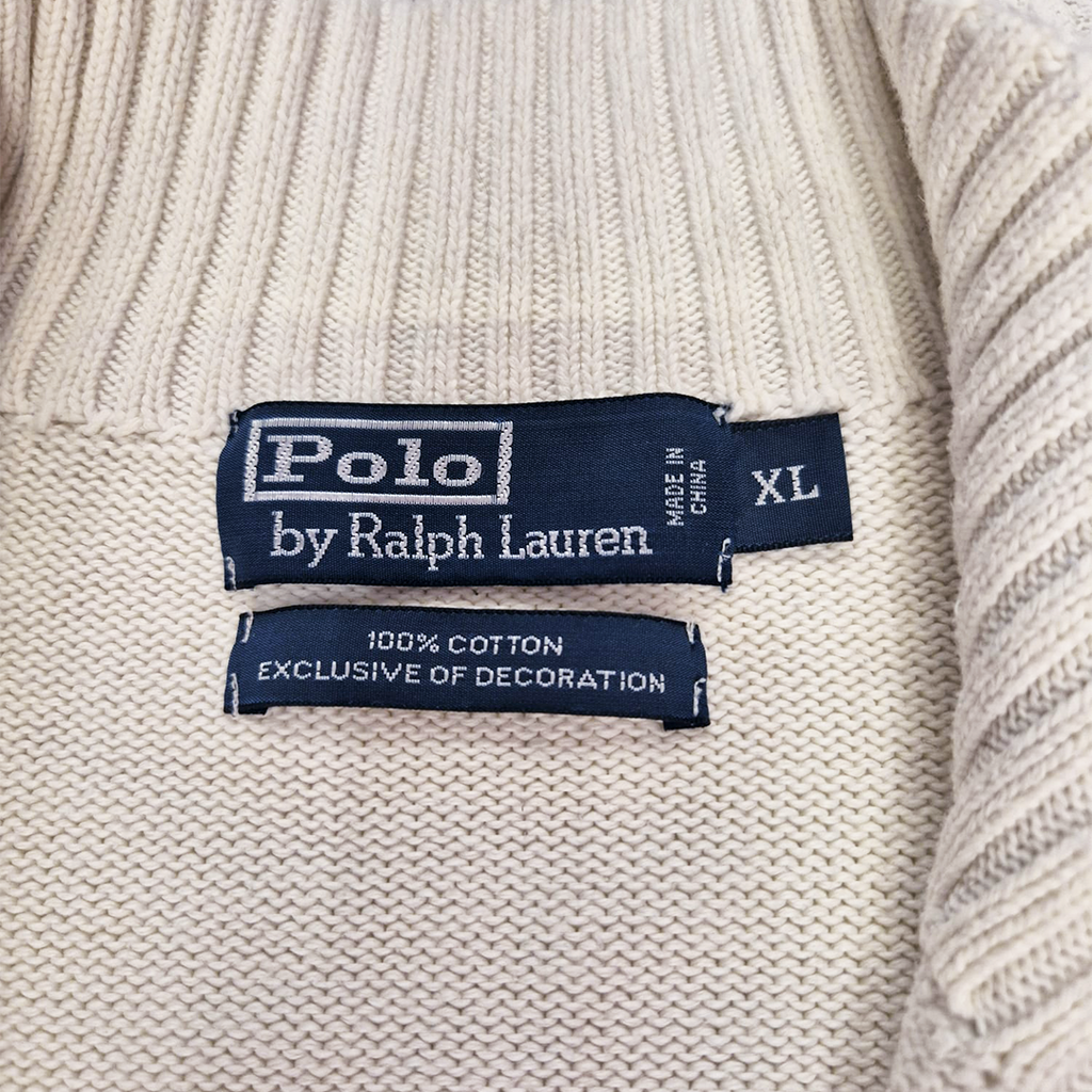 Ralph Lauren Beige 1/4 Zip (XL)