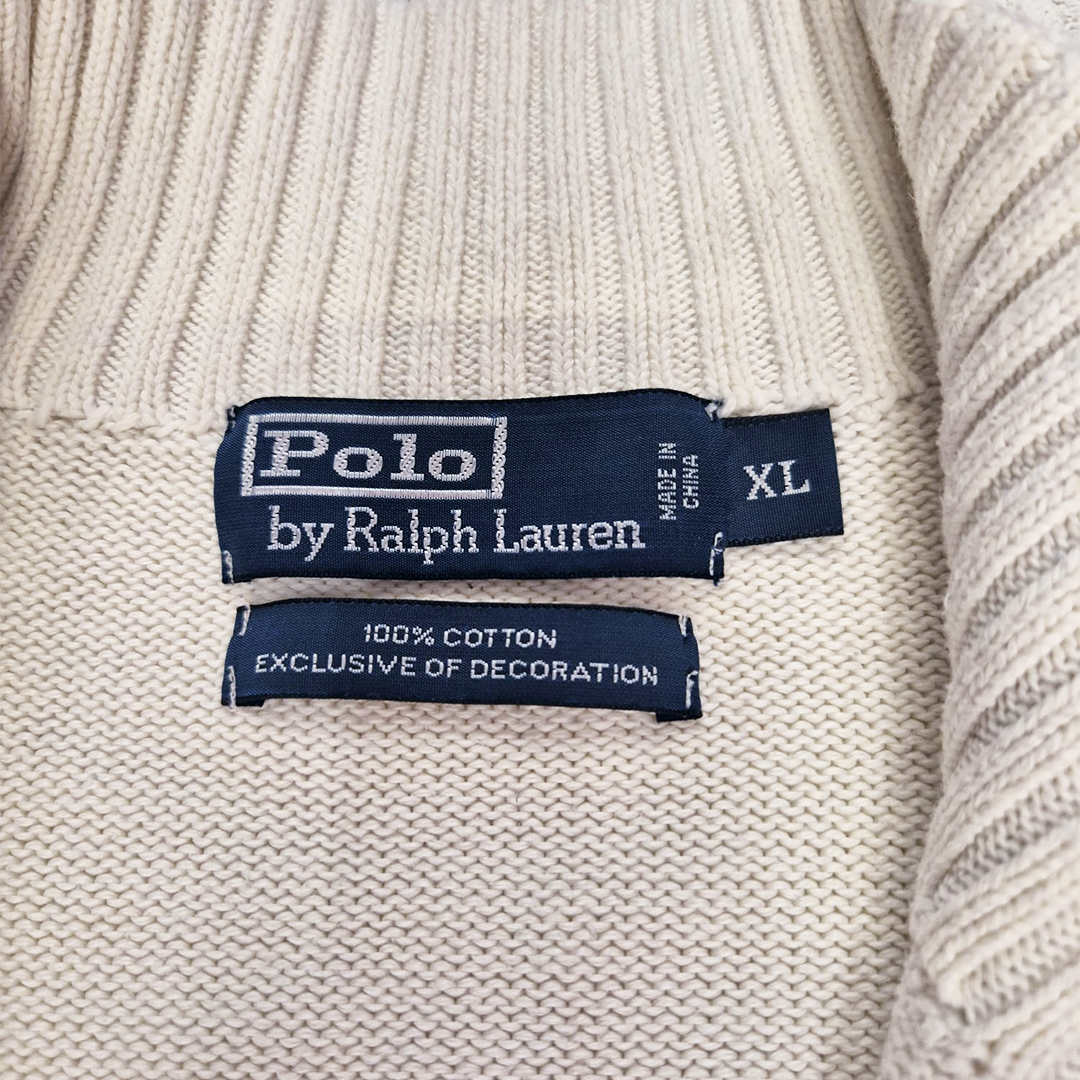Ralph Lauren Beige 1/4 Zip (XL)