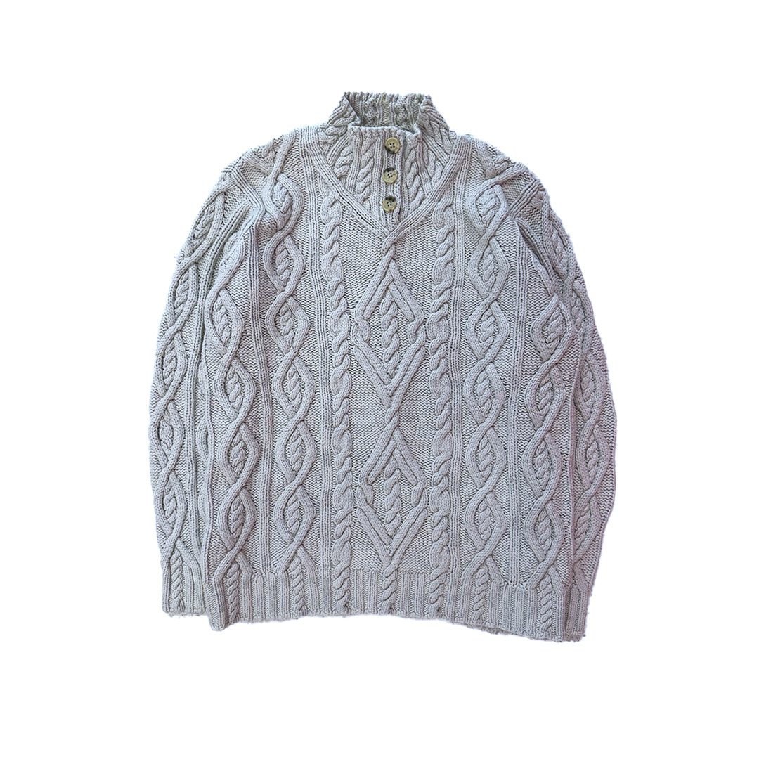 Ralph Lauren Cable Knit Beige Sweater (M)