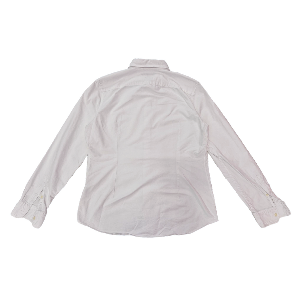 Ralph Lauren Lined White Long-Sleeve Shirt (XL)