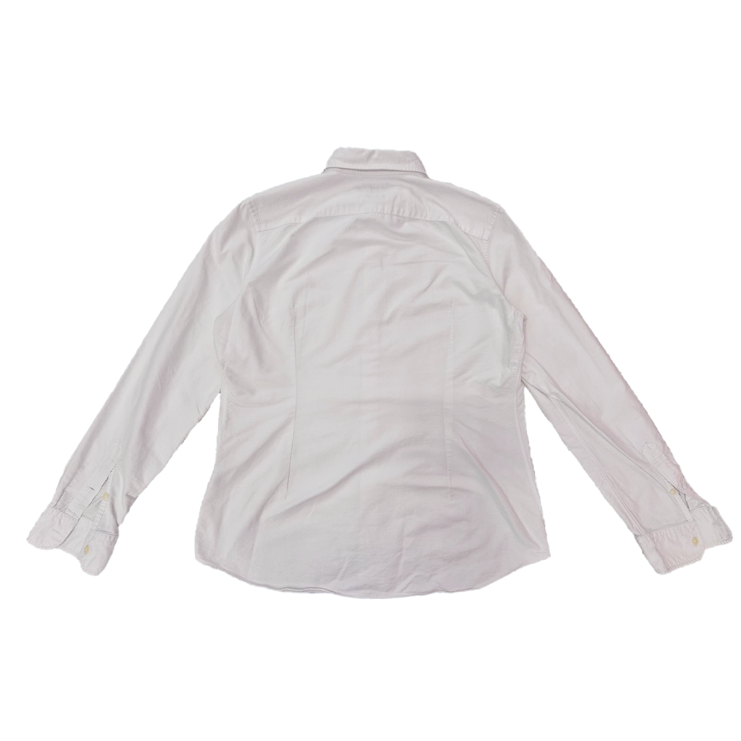 Ralph Lauren Lined White L/S Shirt (XL)