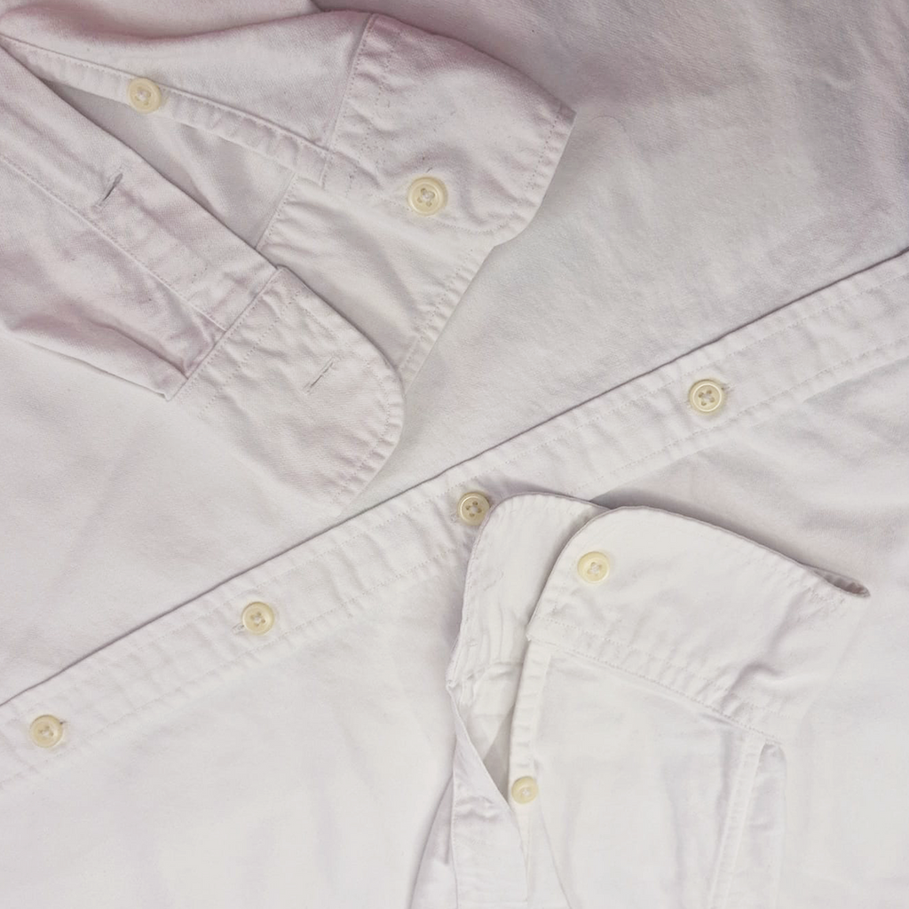 Ralph Lauren Lined White Long-Sleeve Shirt (XL)