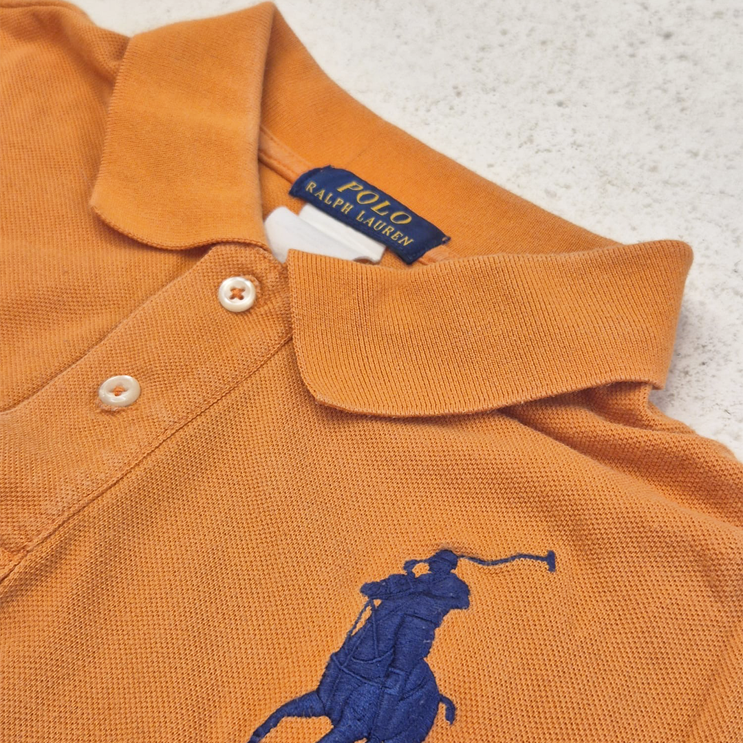 Ralph Lauren Orange Big Horse Polo (S)