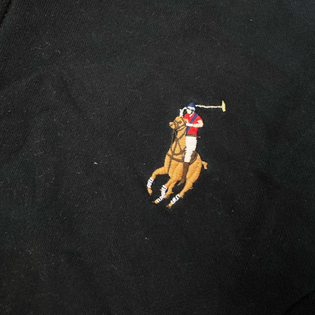 Ralph Lauren Fleece Black Zip Hoodie (L)