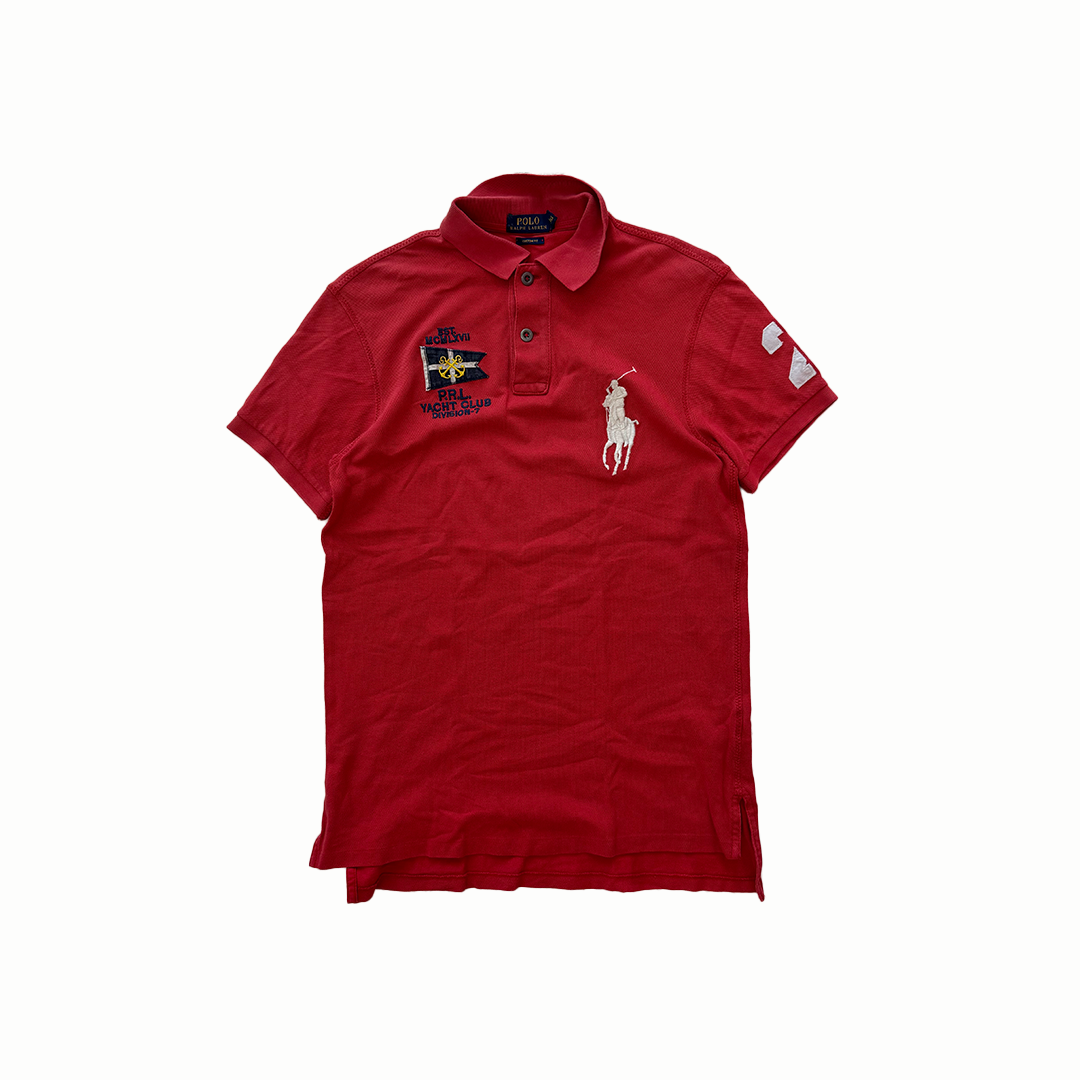 Ralph Lauren Big Horse Logo Red Polo