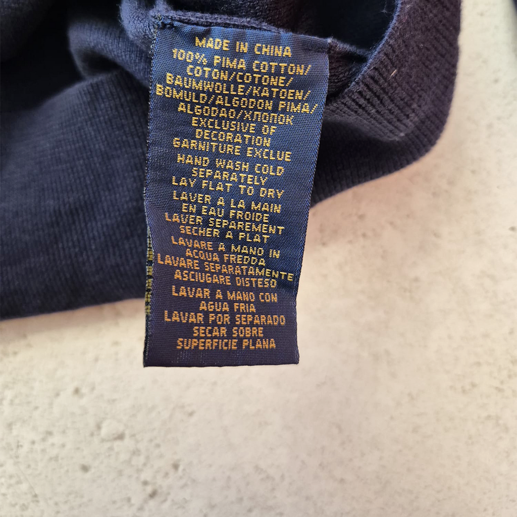 Ralph Lauren Blue V Neck Blue Light Sweater (XL)