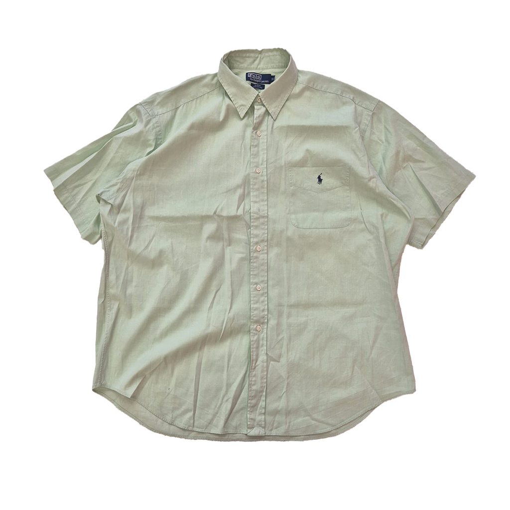Ralph Lauren Green Short Sleeve Shirt (XL)