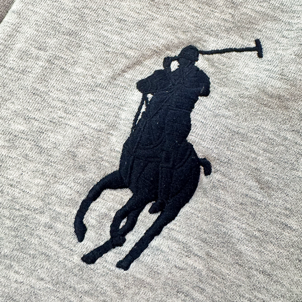 Ralph Lauren Big Horse Grey Zip Hoodie (L)