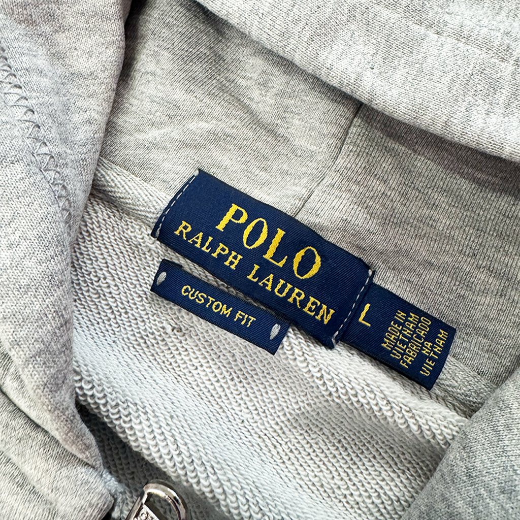 Ralph Lauren Big Horse Grey Zip Hoodie (L)
