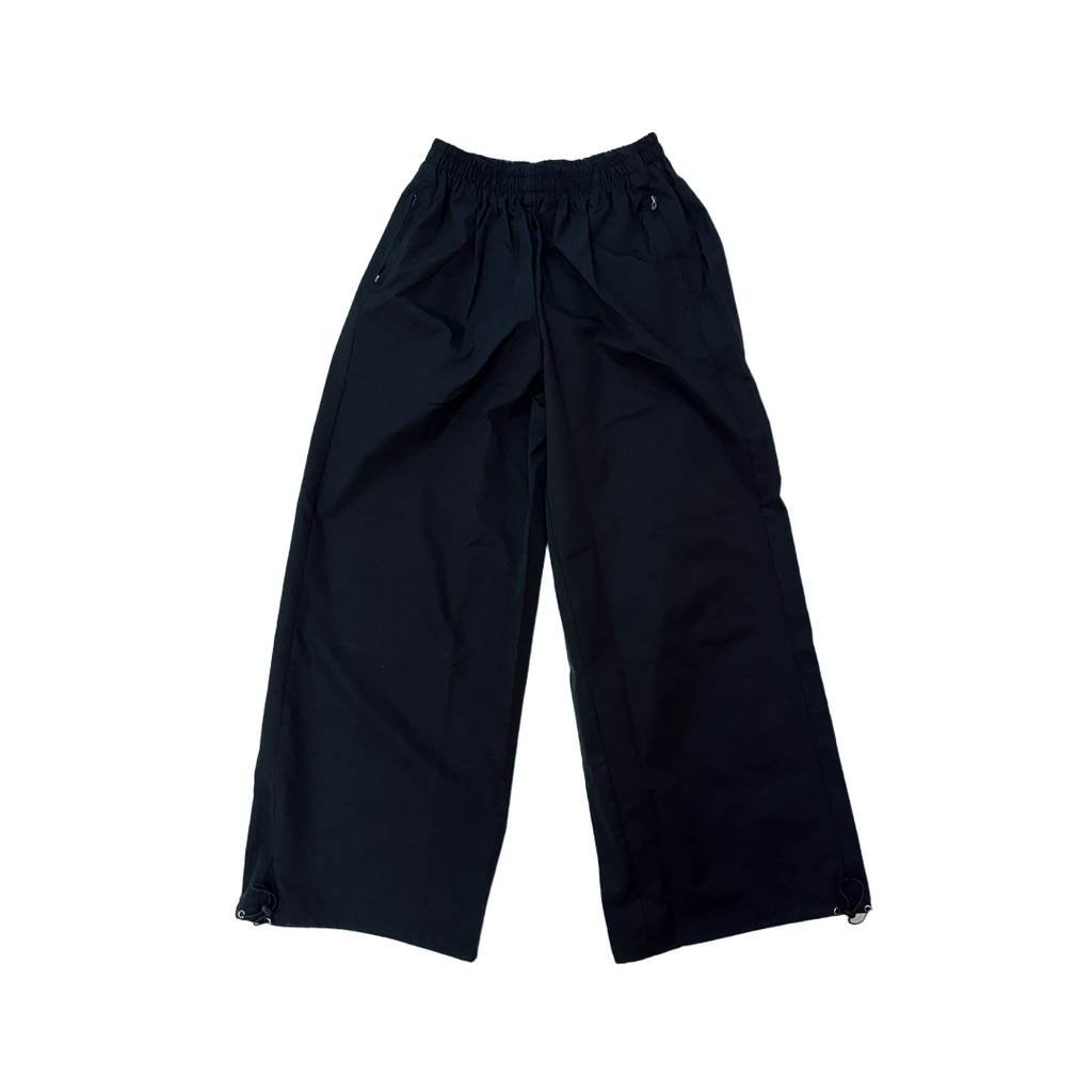 SHAGGIE Black Nylon Jogger Womens Pants (Free Size)