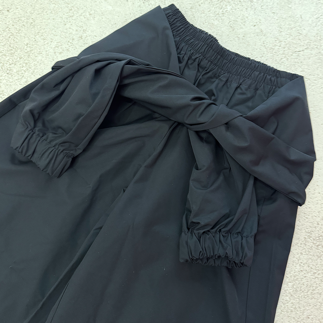 SHAGGIE Black Nylon Jogger Womens Pants (Free Size)