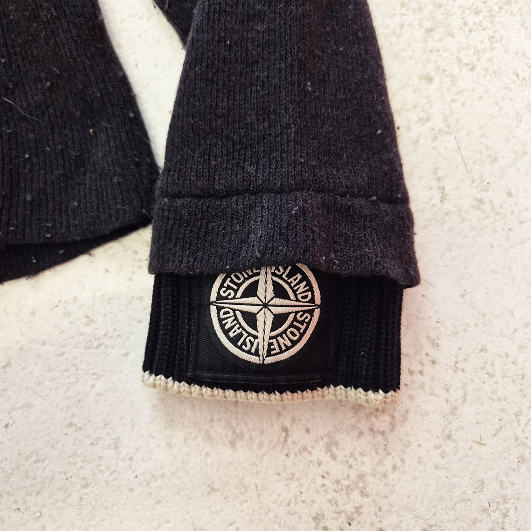 Stone Island Asymmetric Half Zip Knit (L - Missing Size Tag)