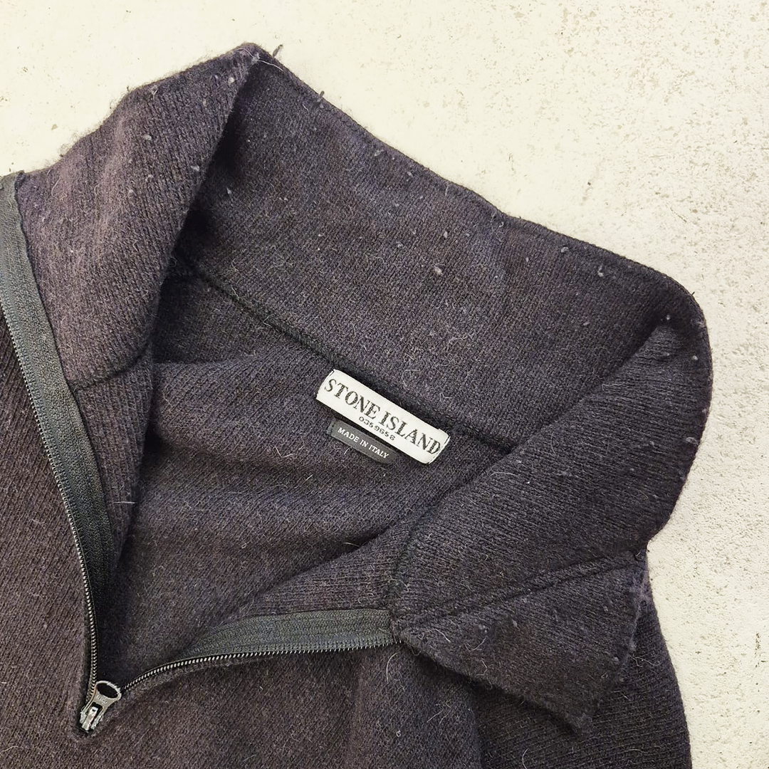 Stone Island Asymmetric Half Zip Knit (L - Missing Size Tag)