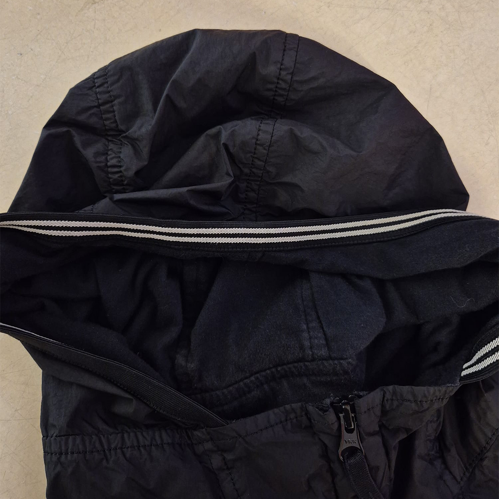 Stone Island Garment Dyed Crinkled Reps Ny Black Jacket (M)