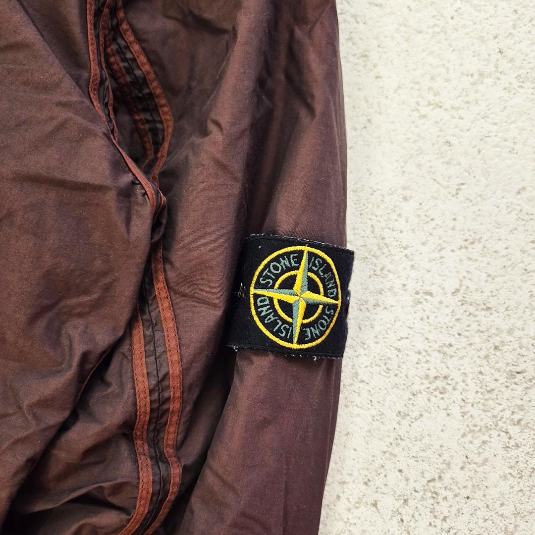 Stone Island 2002 Garment Dyed Padded Nylon Jacket (L)