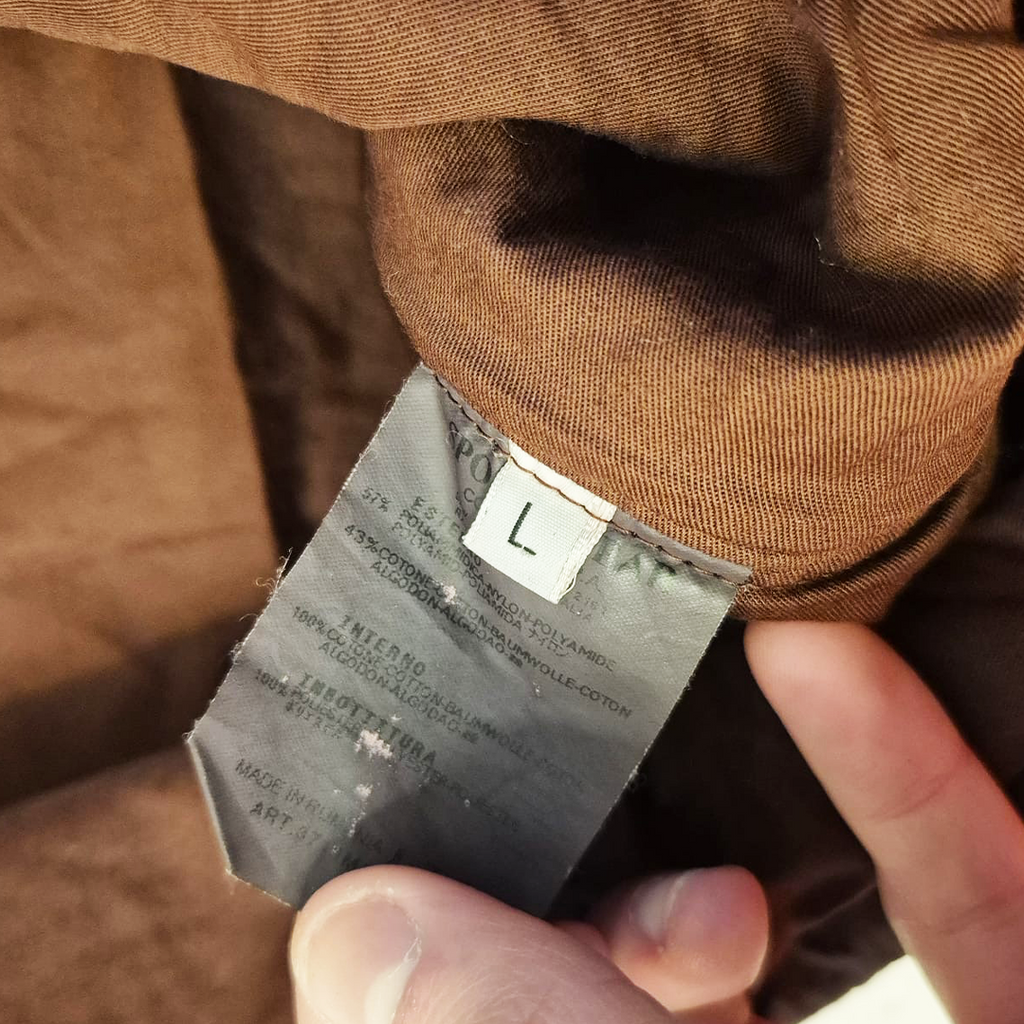 Stone Island 2002 Garment Dyed Padded Nylon Jacket (L)