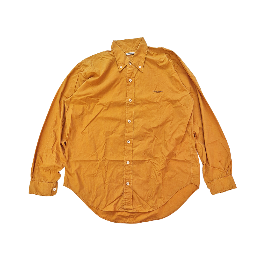 Stone Island Marina Orange Long Sleeve Shirt (L)