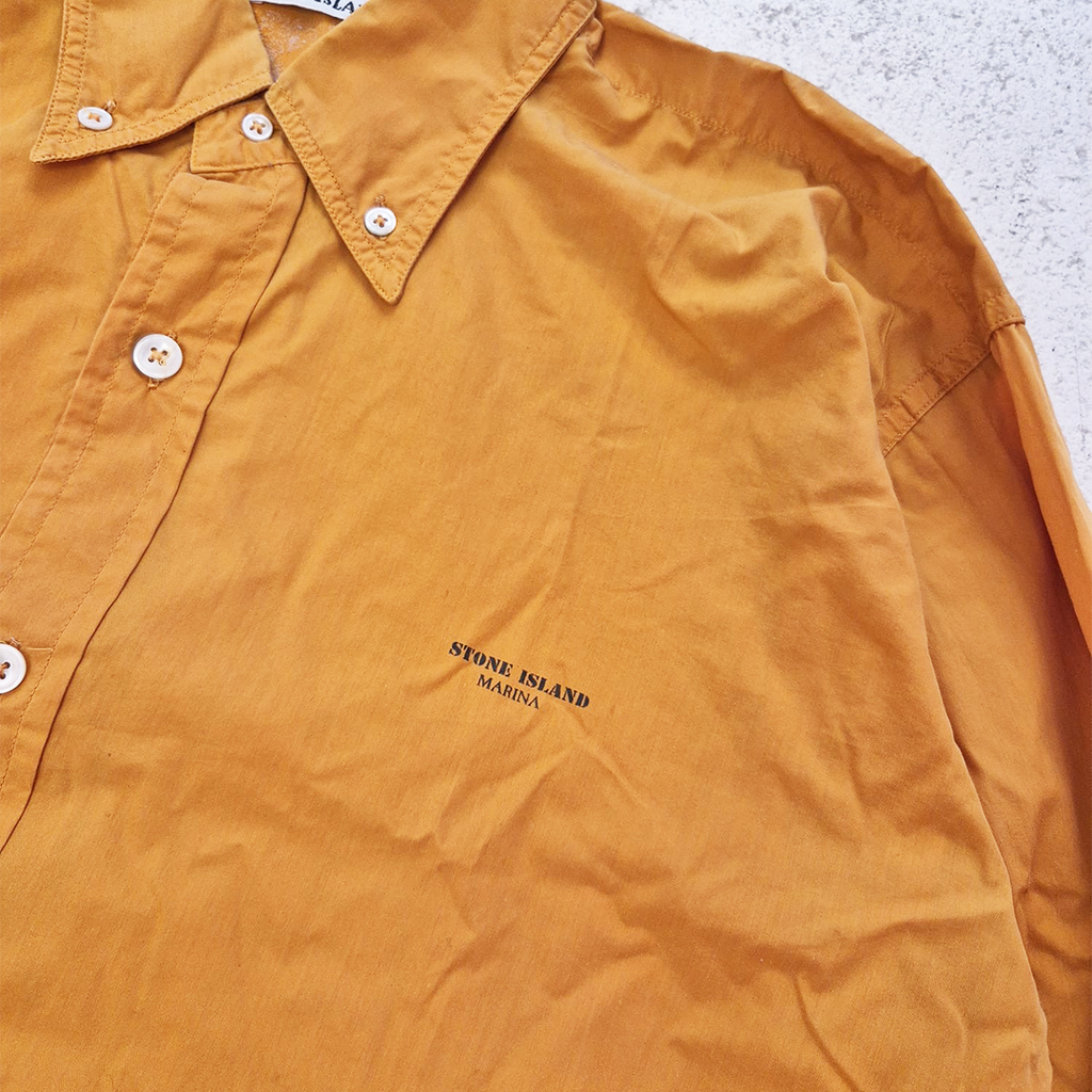 Stone Island Marina Orange Long Sleeve Shirt (L)