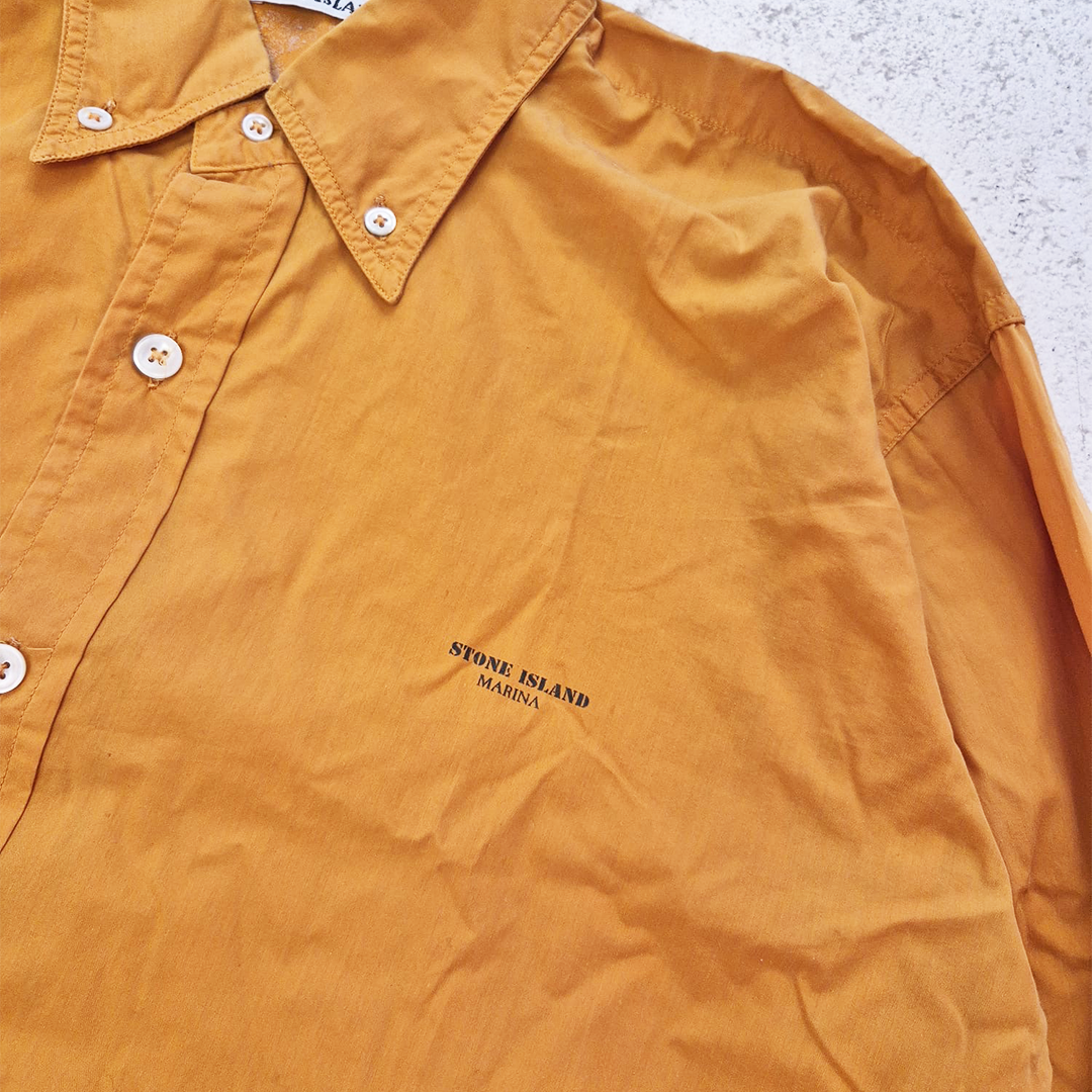 Stone Island Marina Orange Long Sleeve Shirt (L)