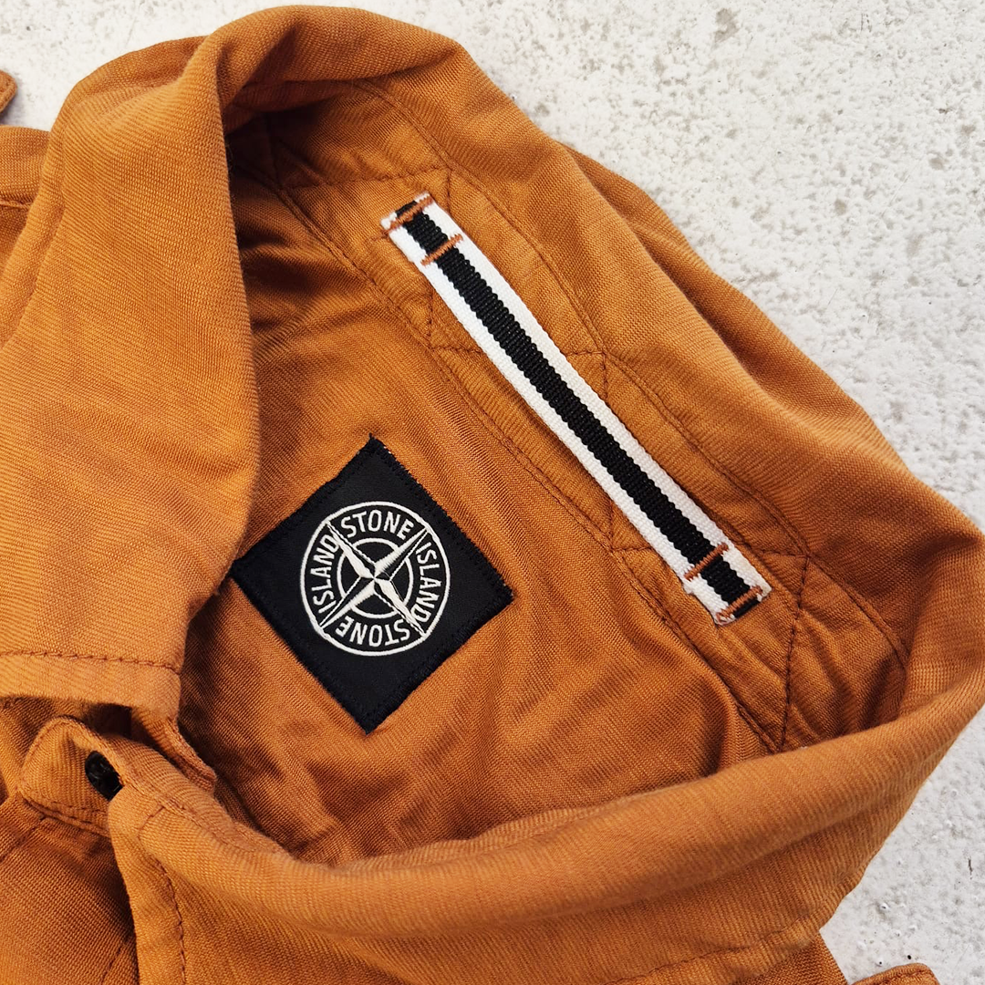 Stone Island Orange Long Sleeve Shirt (L)