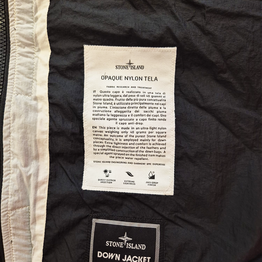 Stone Island Vintage Opaque Nylon Tela White Vest (3XL)
