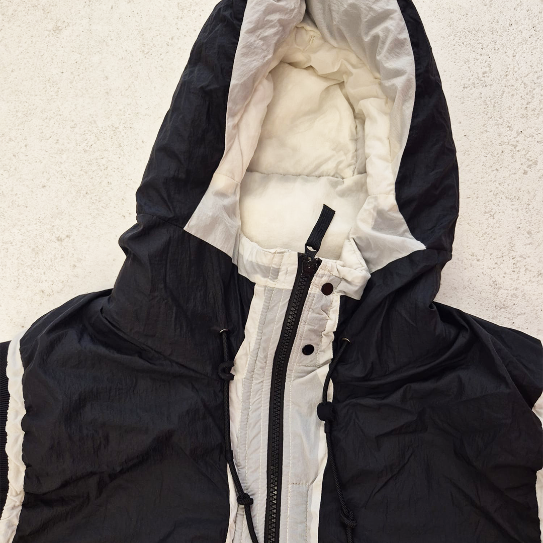 Stone Island Vintage Opaque Nylon Tela White Vest (3XL)